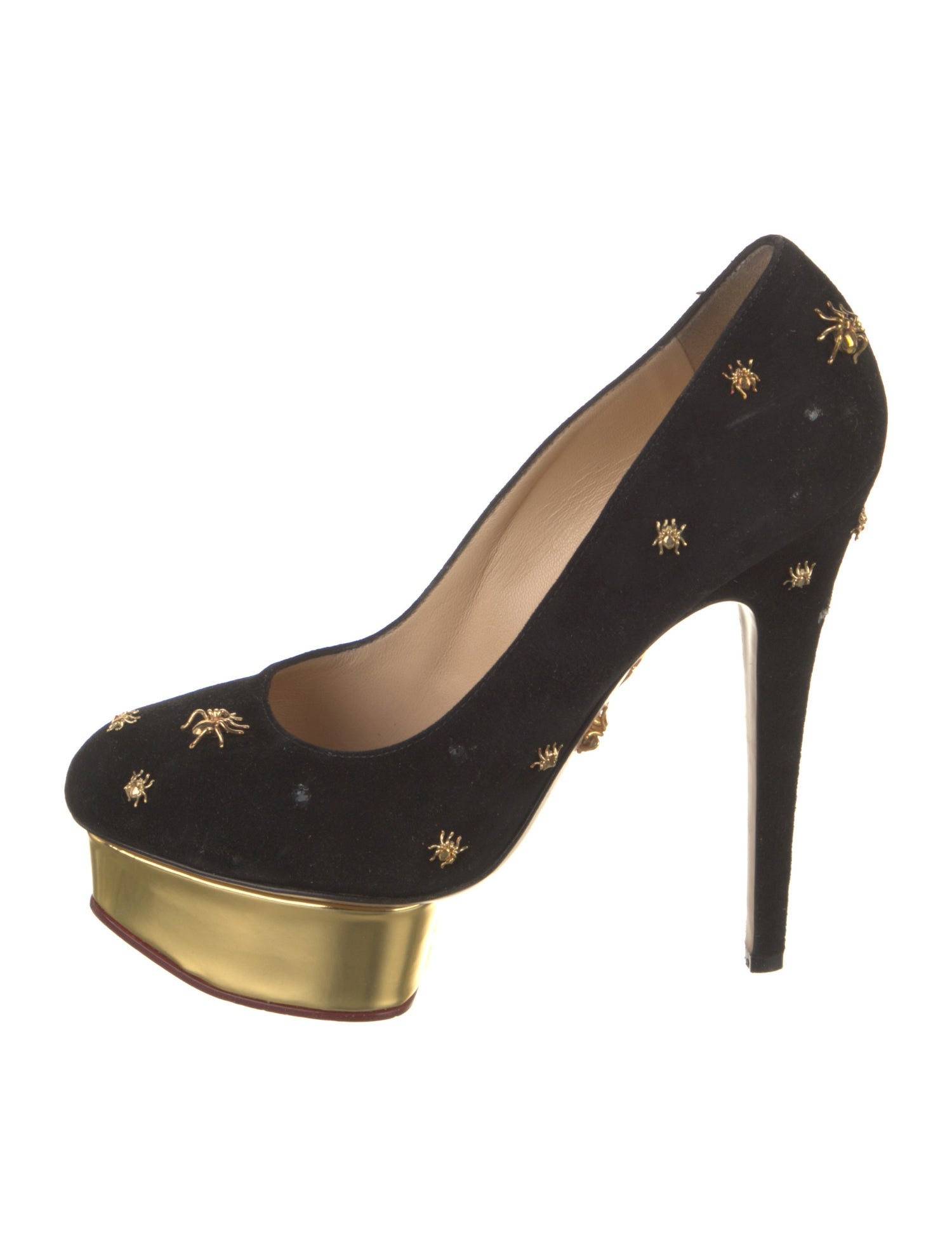 Charlotte Olympia Suede Pumps