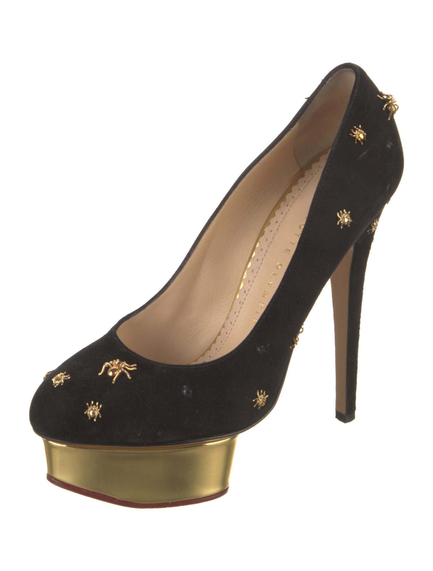 Charlotte Olympia Suede Pumps