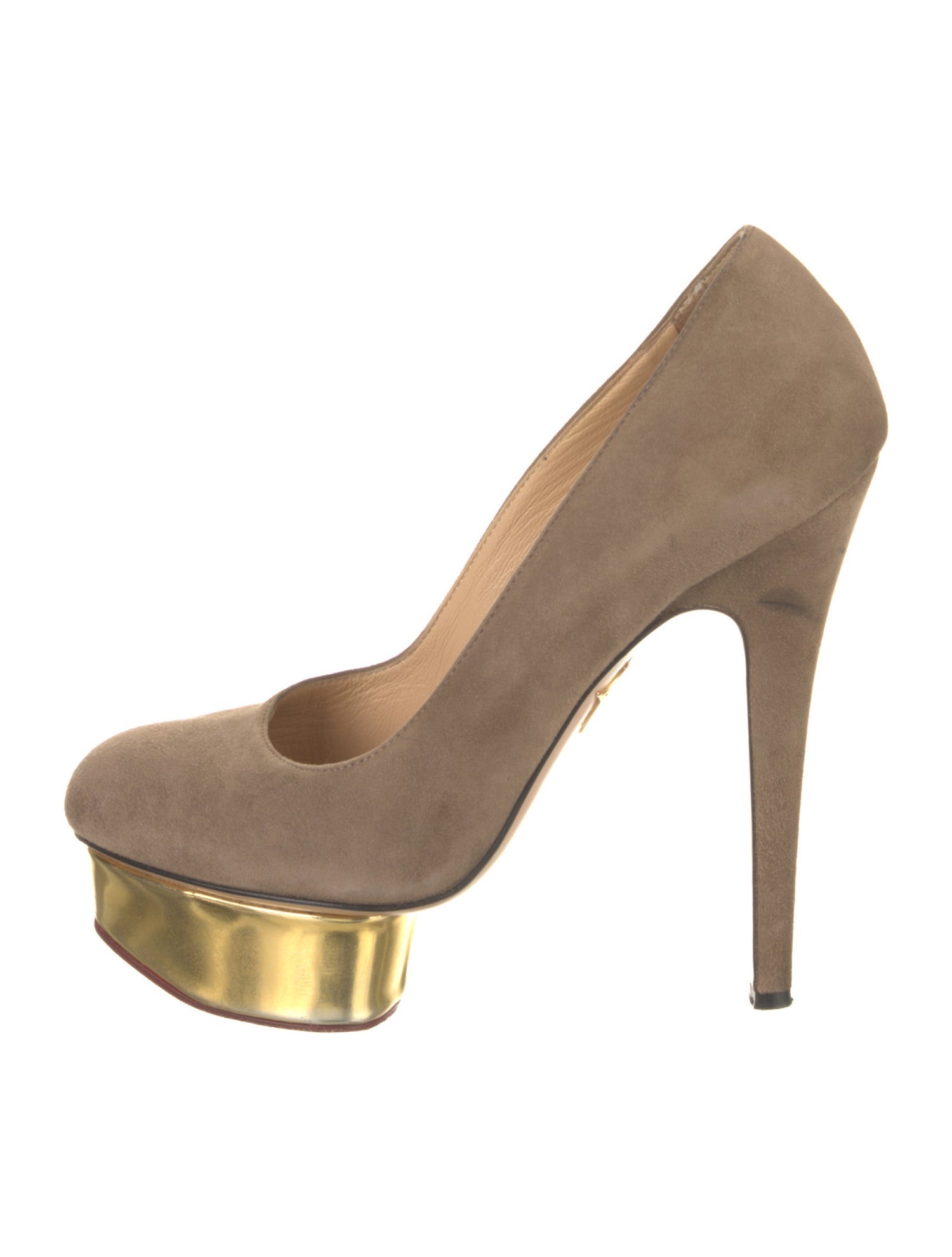 Charlotte Olympia Suede Pumps