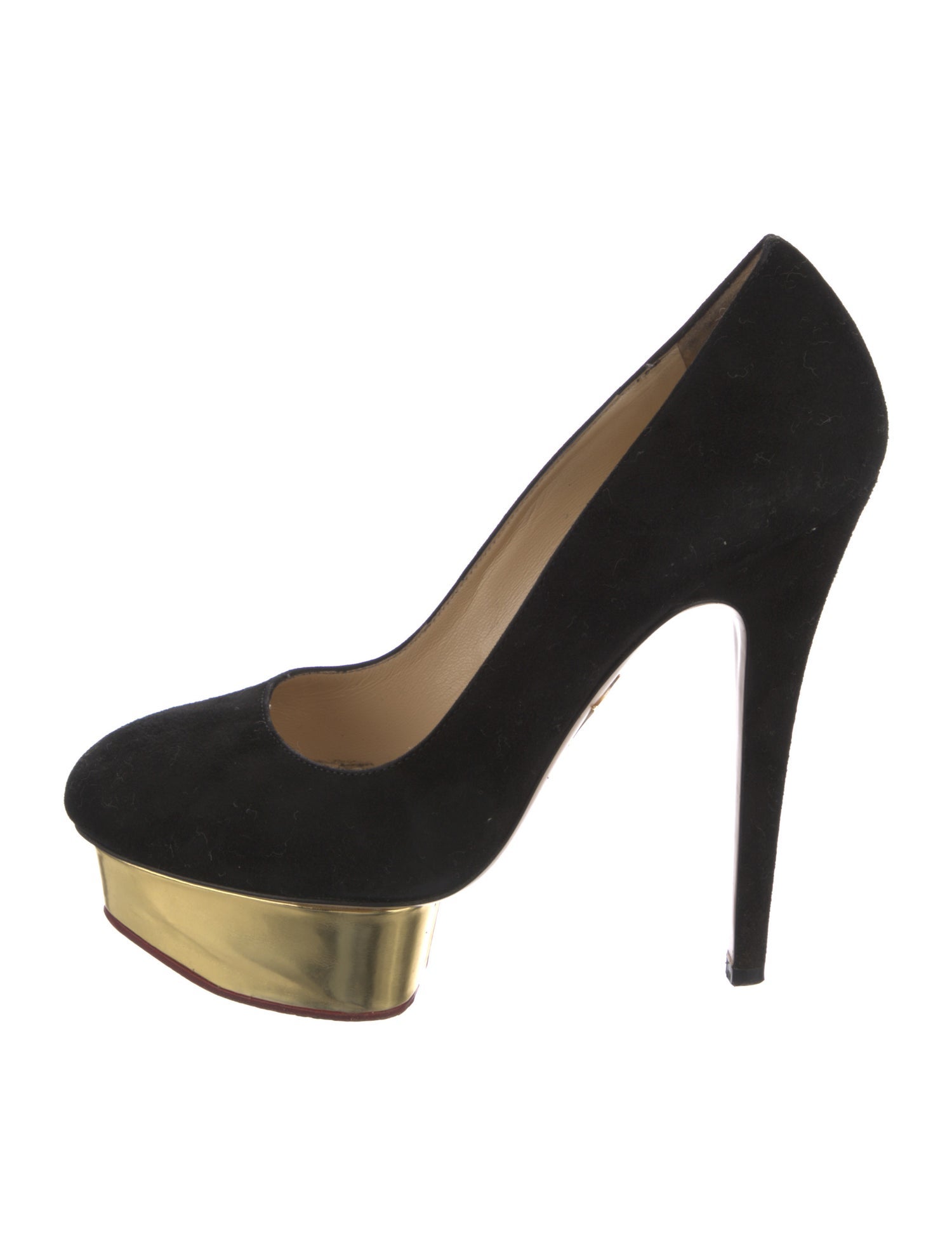 Charlotte Olympia Suede Pumps