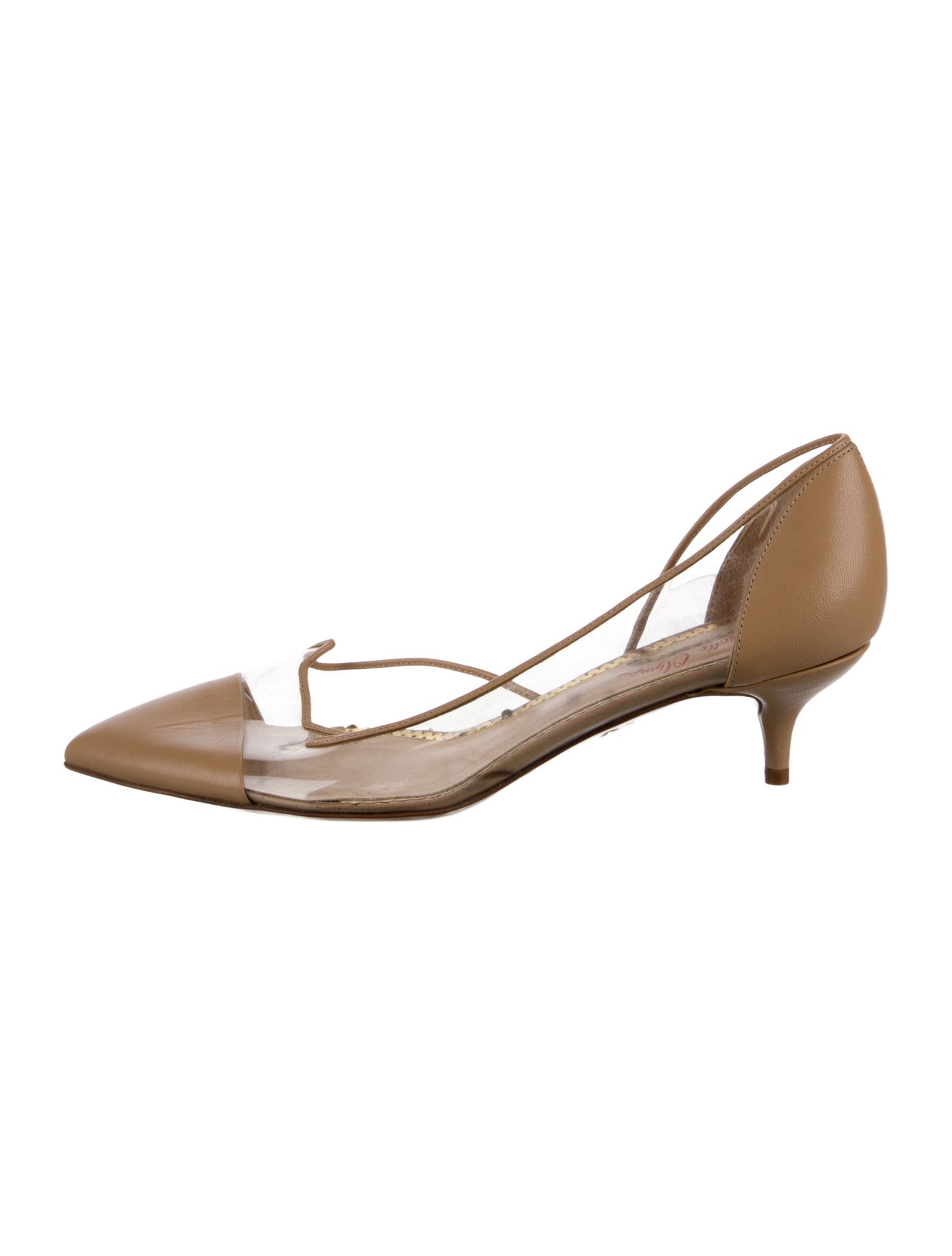Charlotte Olympia Leather D'Orsay Pumps