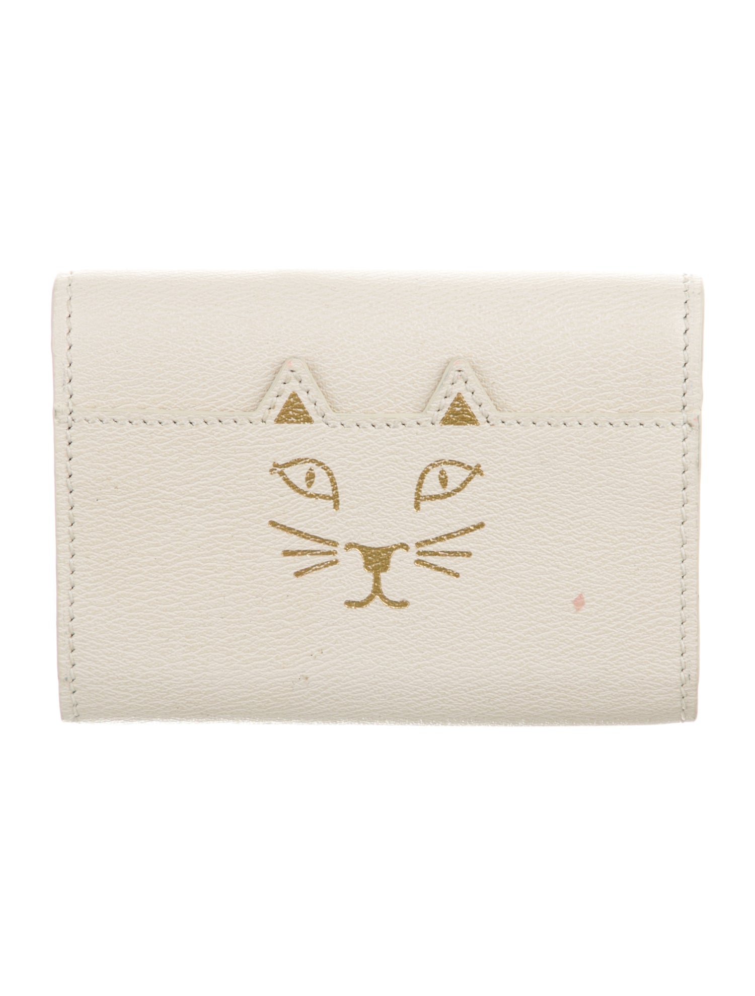 Charlotte Olympia Leather Trifold Wallet