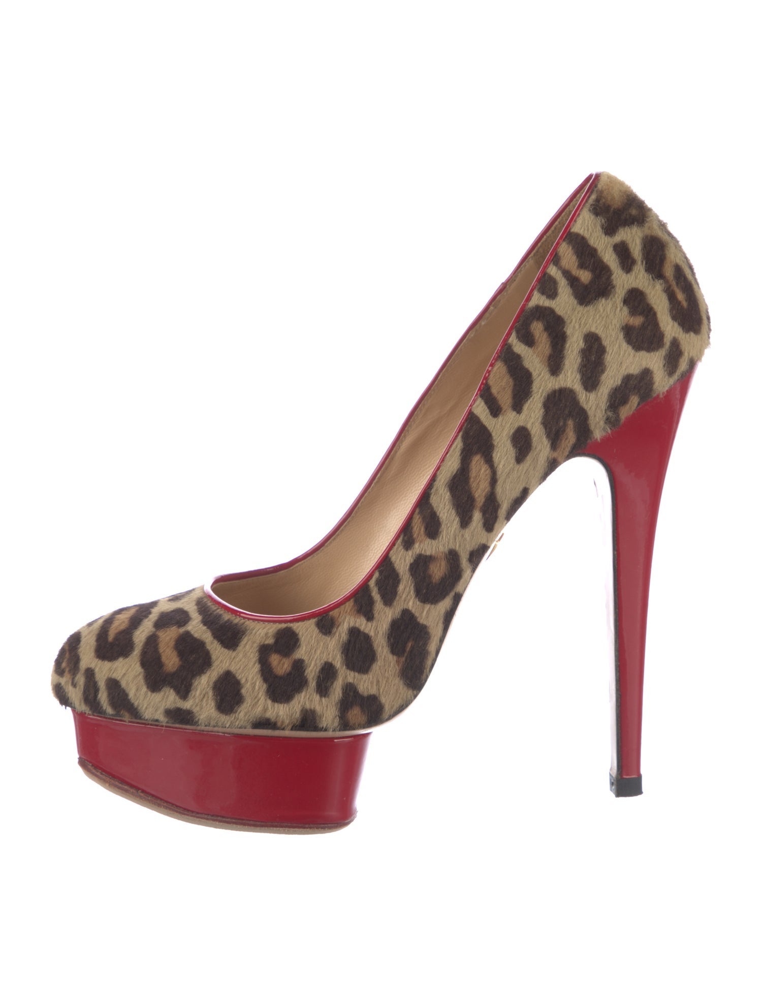 Charlotte Olympia Ponyhair Animal Print Pumps