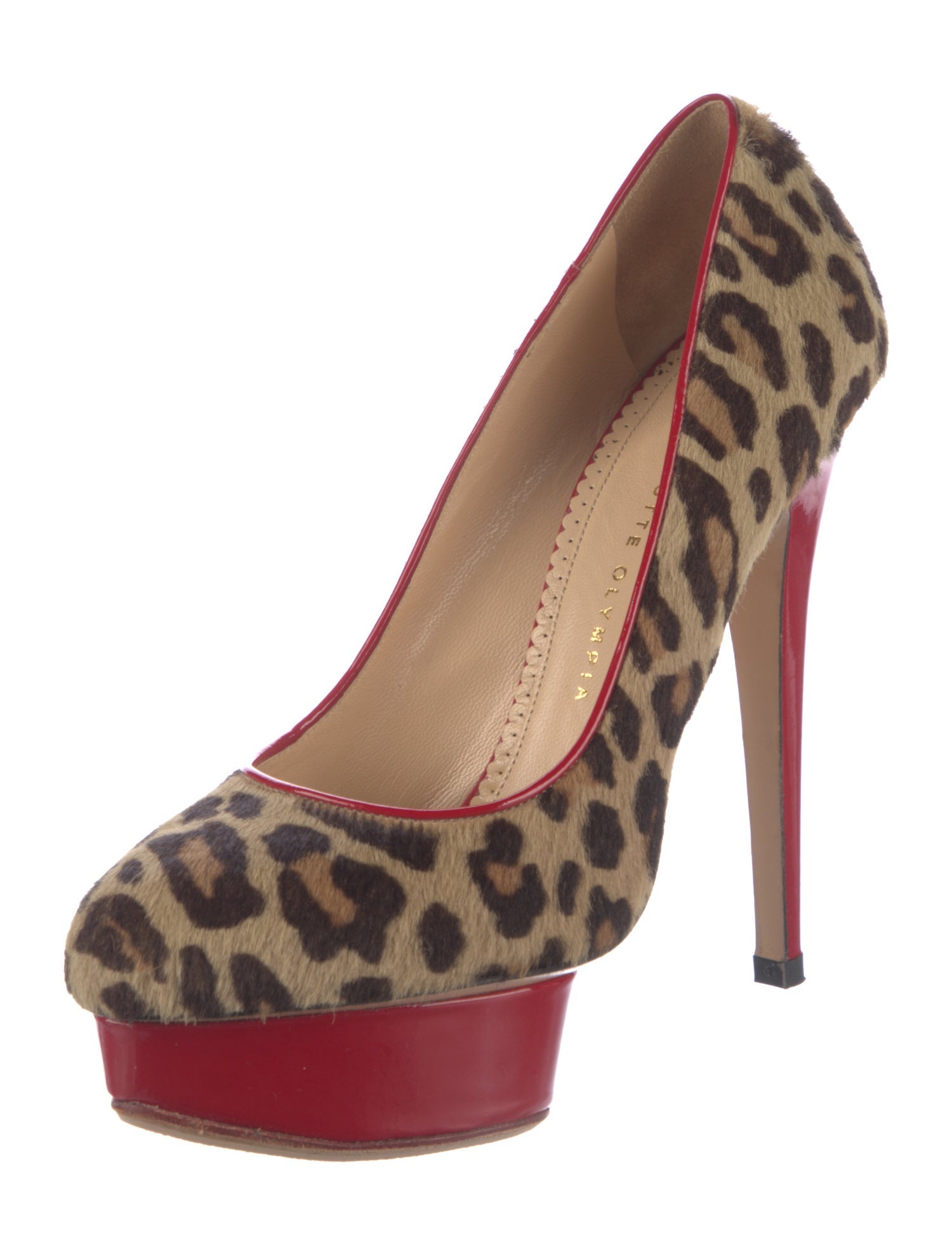 Charlotte Olympia Ponyhair Animal Print Pumps