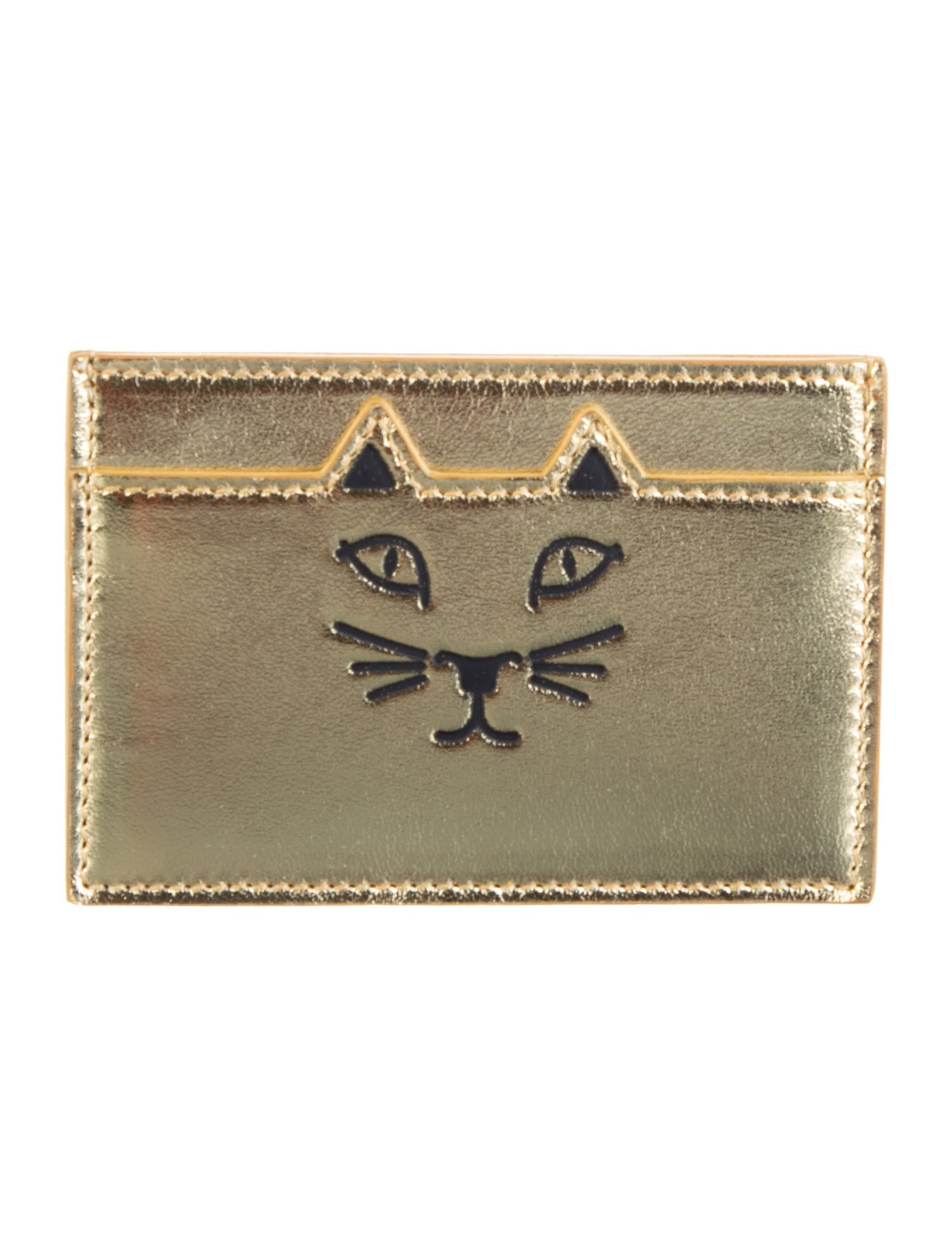 Charlotte Olympia Leather Printed Wallet