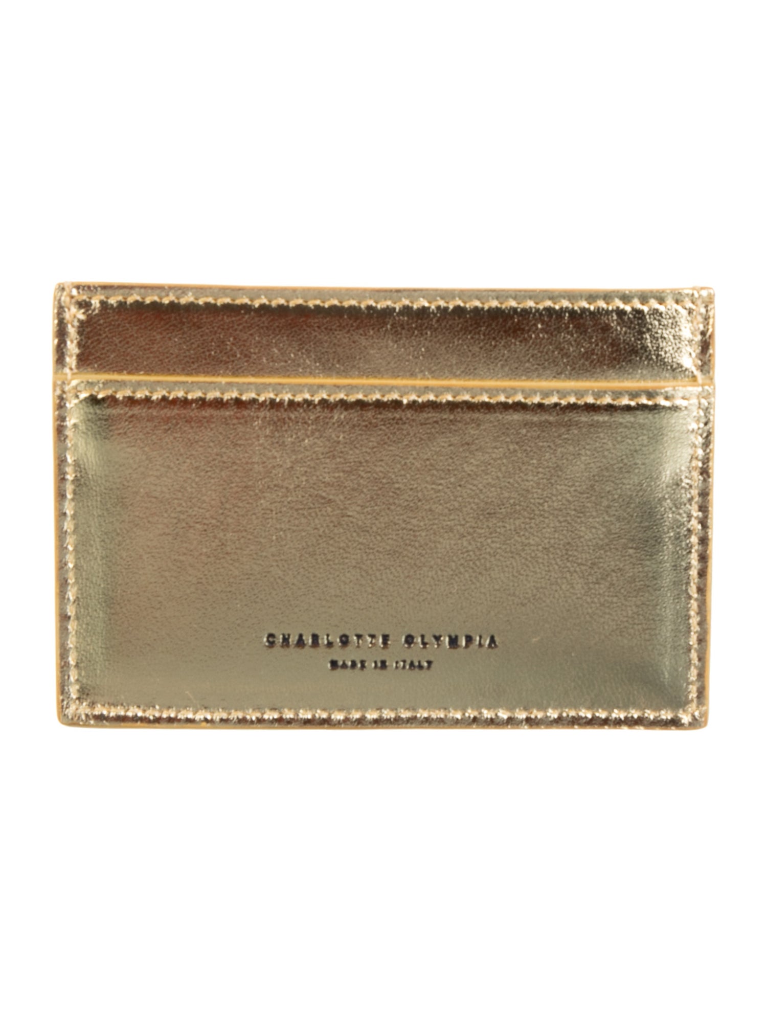 Charlotte Olympia Leather Printed Wallet
