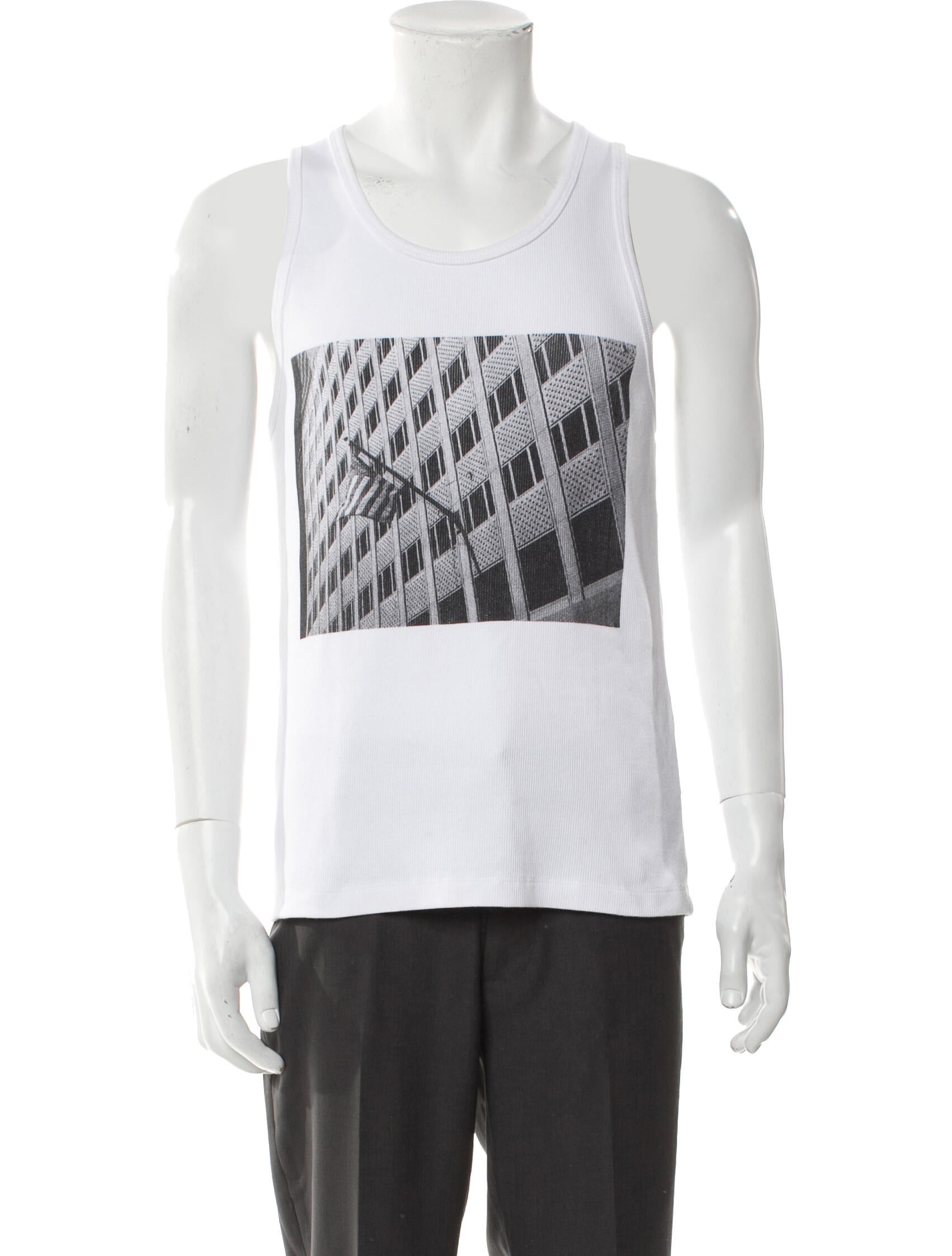 Calvin Klein x Andy Warhol 2018 Building with American Flag T-Shirt