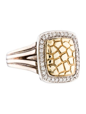 Charles Krypell Diamond Bicolor Ring
