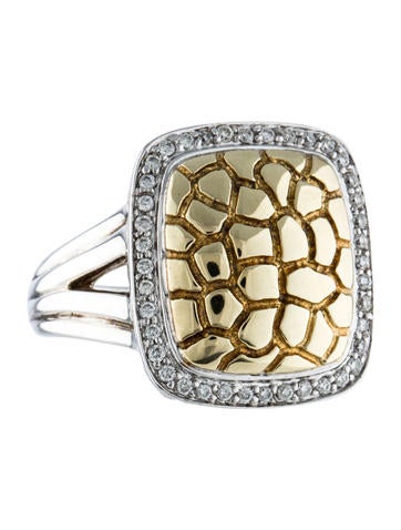 Charles Krypell Two-Tone Diamond Ring