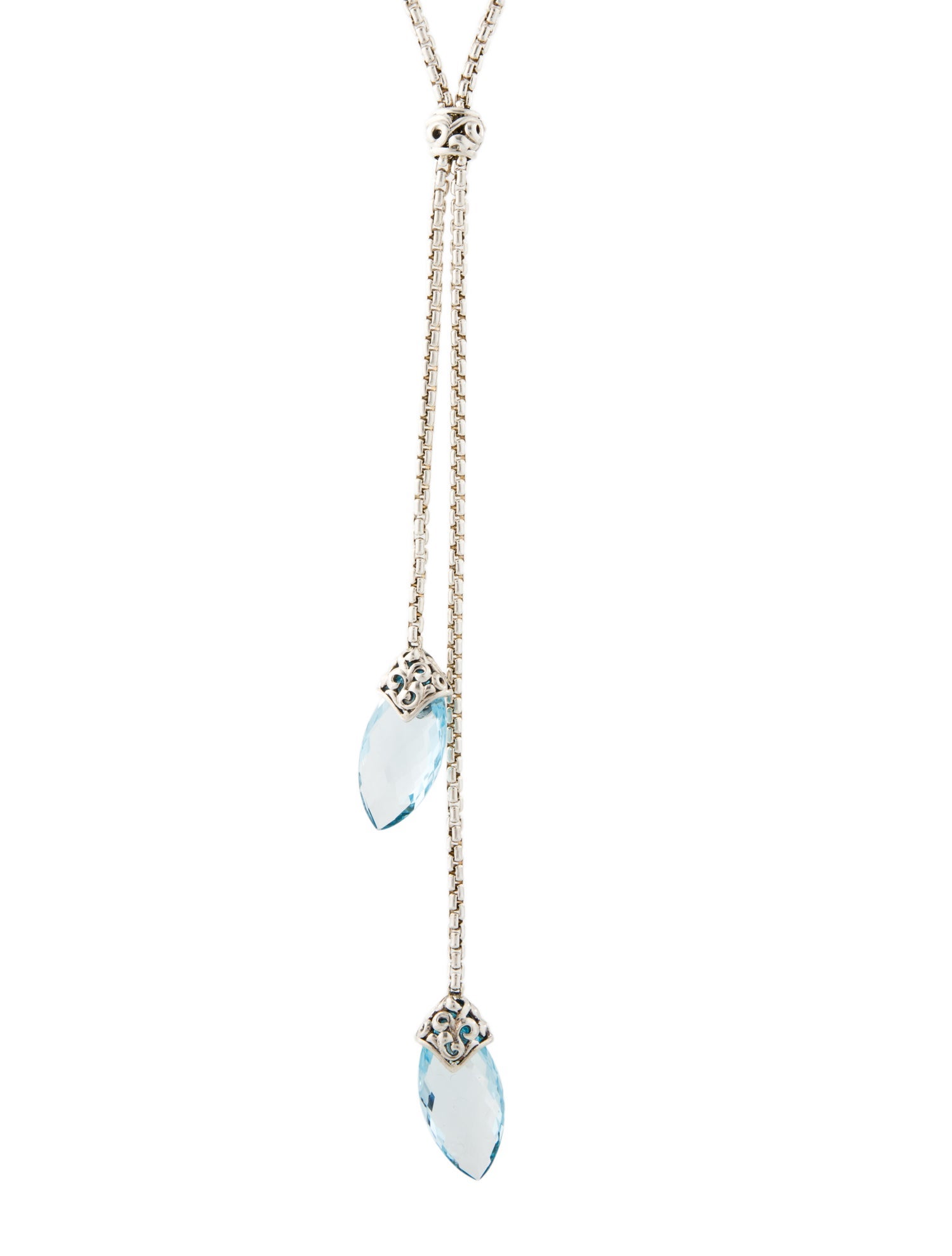 Charles Krypell Topaz Lavalier Necklace