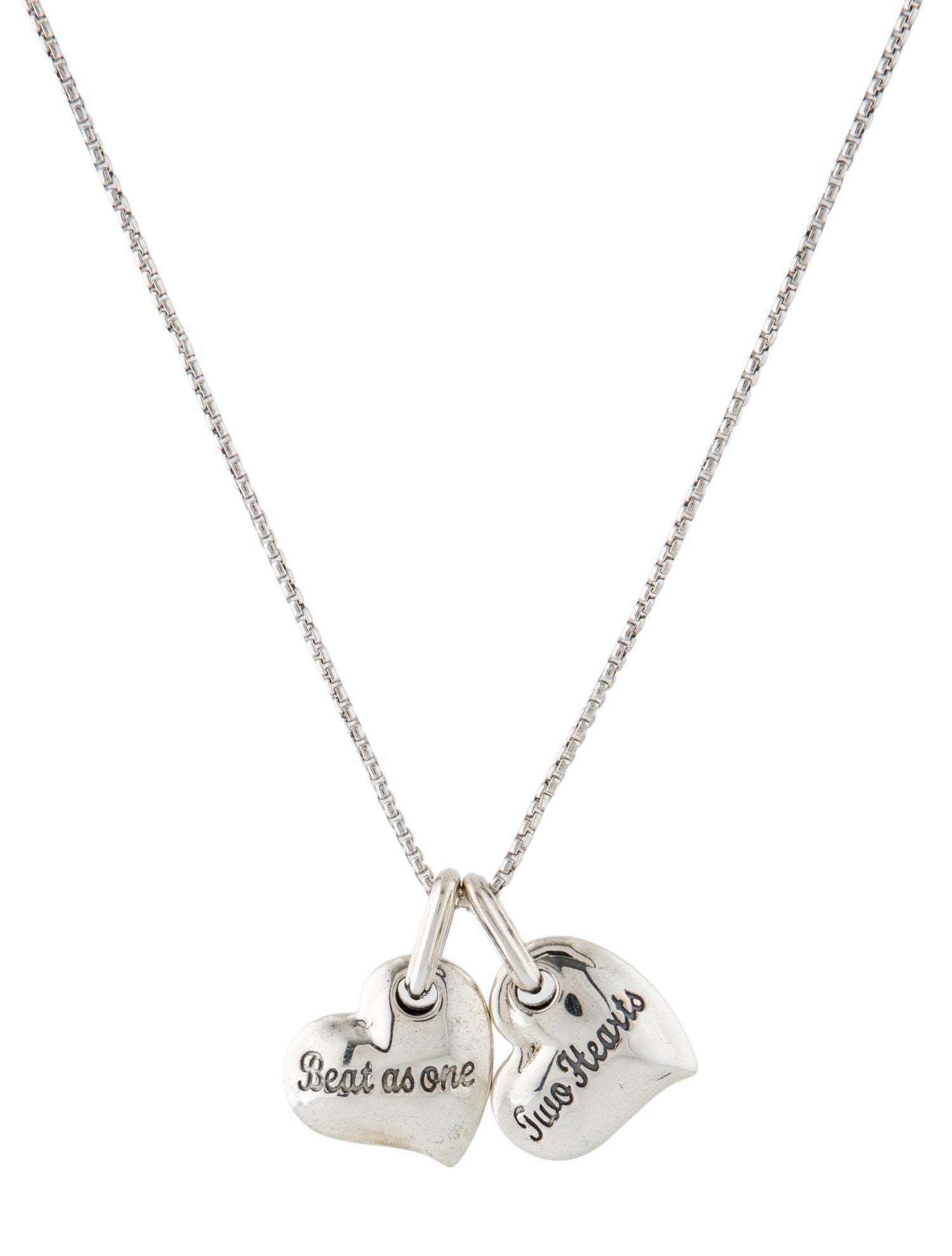 Charles Krypell Two Hearts Pendant Necklace