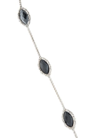 Charles Krypell Quartz & Hemantine Doublet Station Necklace