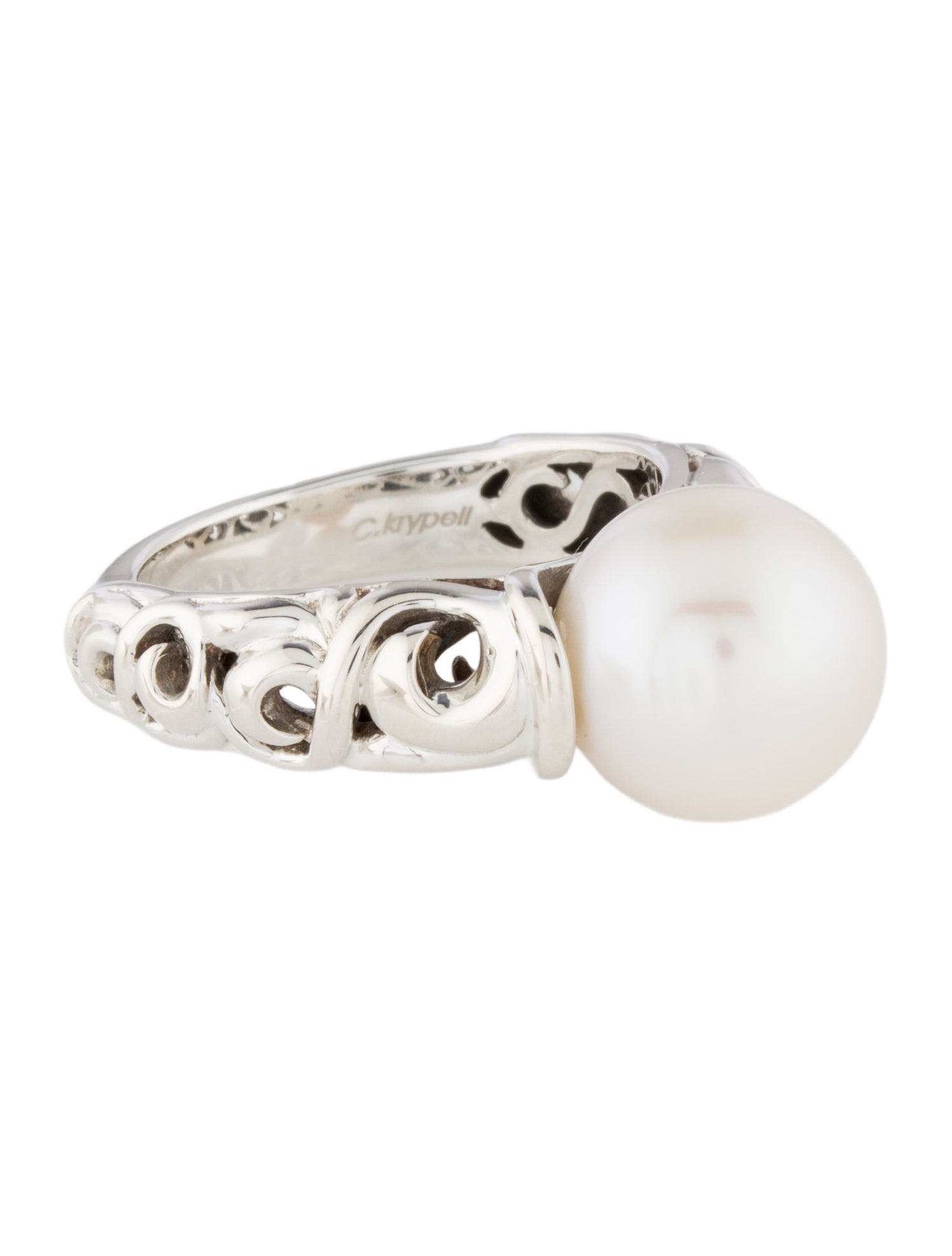 Charles Krypell Pearl cocktail Ring