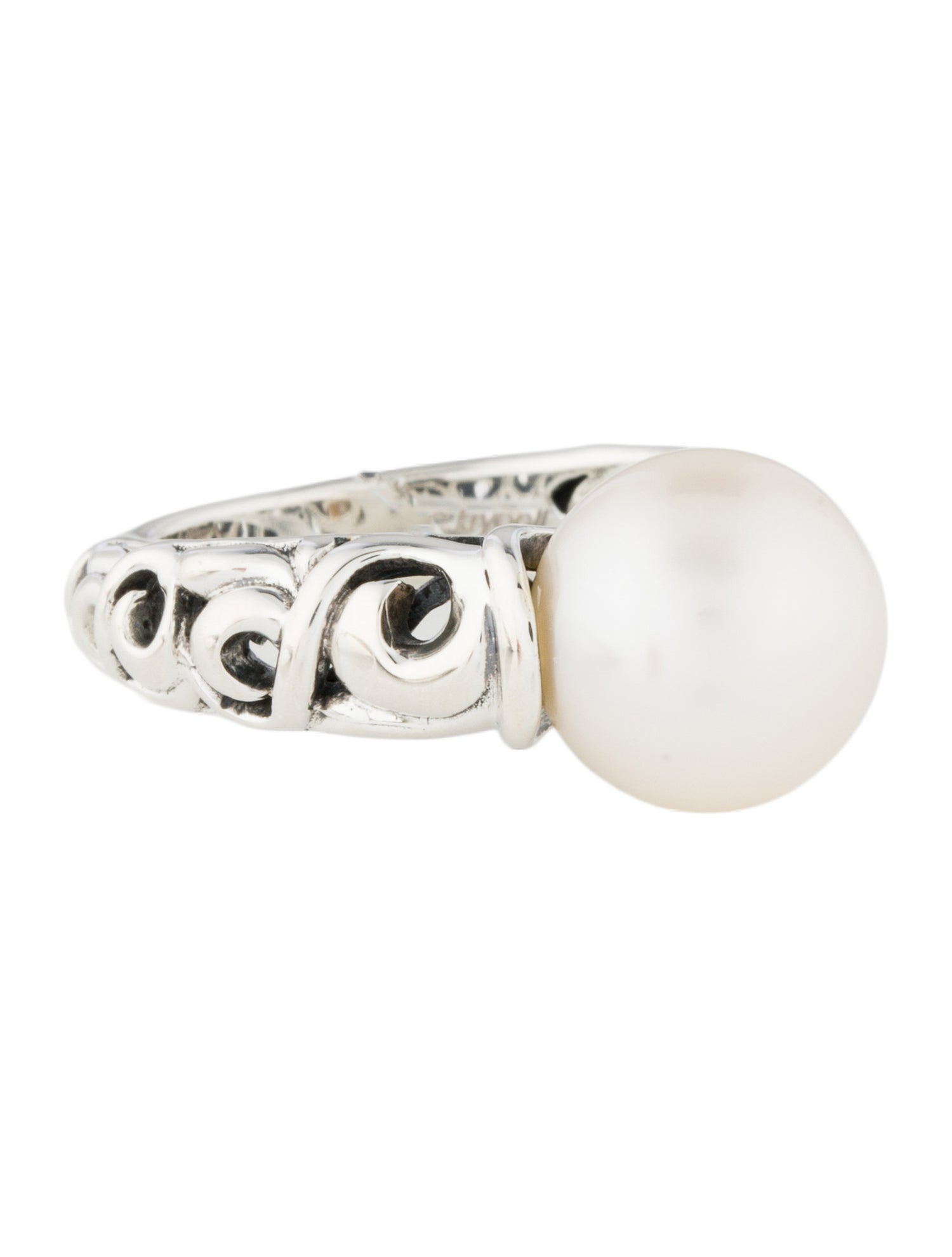Charles Krypell Pearl Cocktail Ring