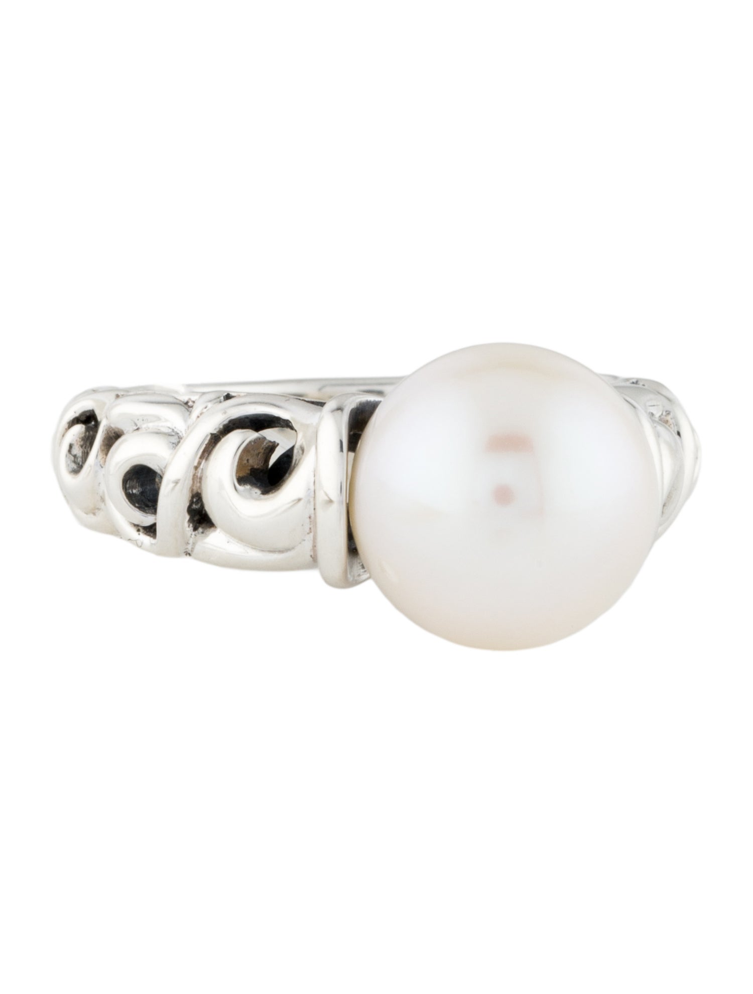 Charles Krypell Pearl Cocktail Ring