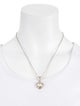 Charles Krypell Mother Of Pearl, Quartz & Diamond Pendant Necklace