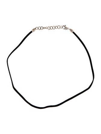 Charles Krypell Suede Cord Necklace