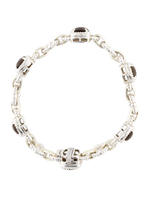 Charles Krypell Smoky Quartz Link Bracelet