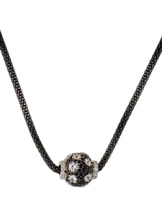 Charles Krypell Sapphire Ball Pendant Necklace