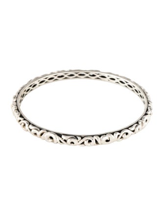 Charles Krypell Vine Motif 'I ♡ YOU TOMORROW' Bangle Bracelet