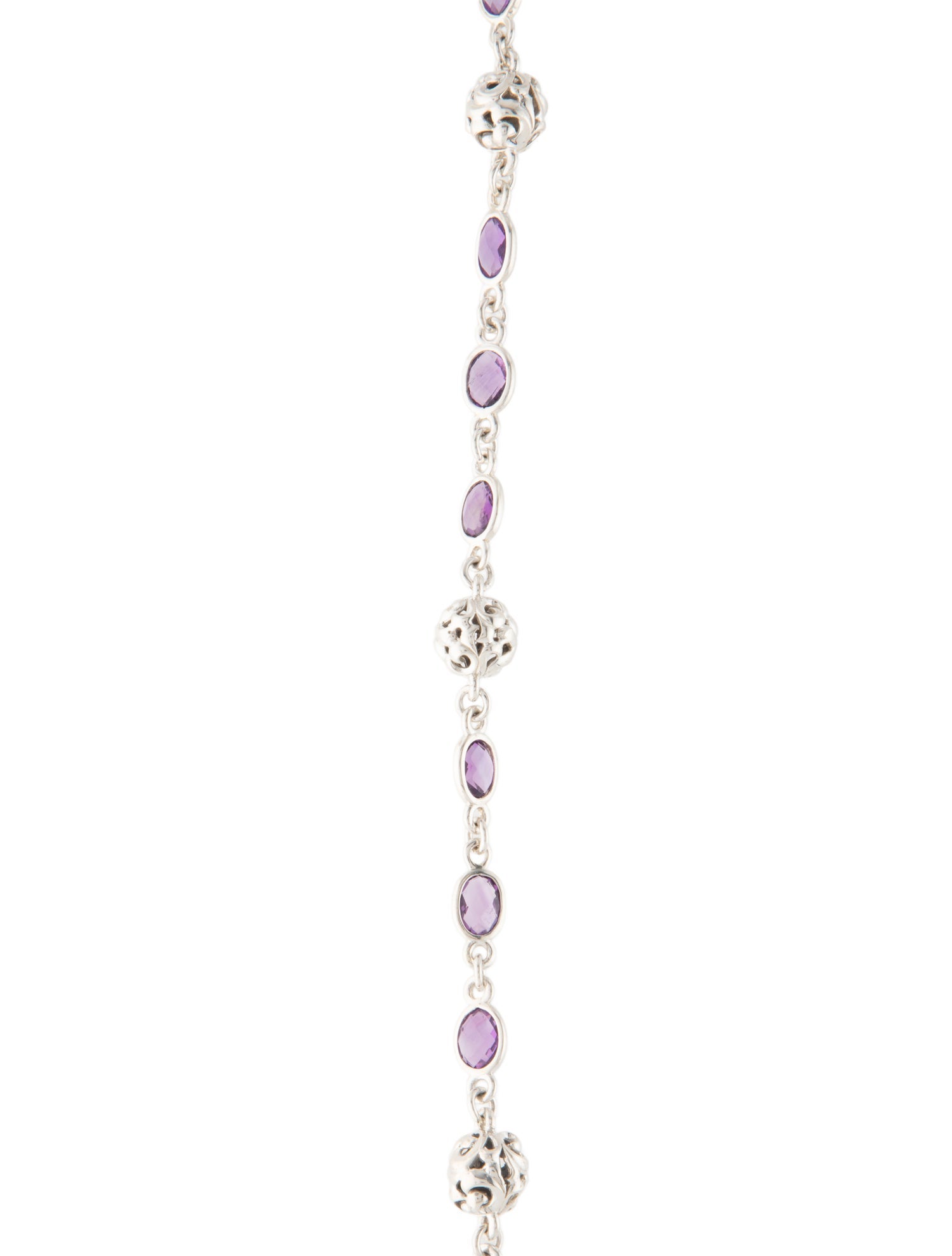 Charles Krypell Amethyst Station Necklace