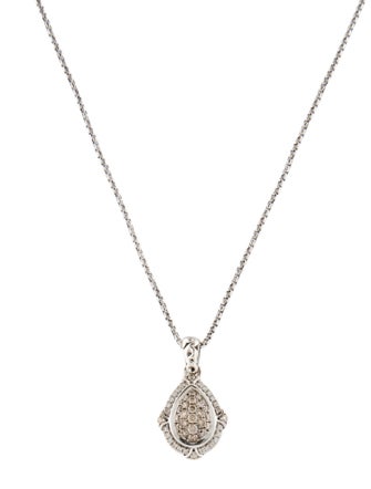 Charles Krypell Diamond Pavé Pendant Necklace