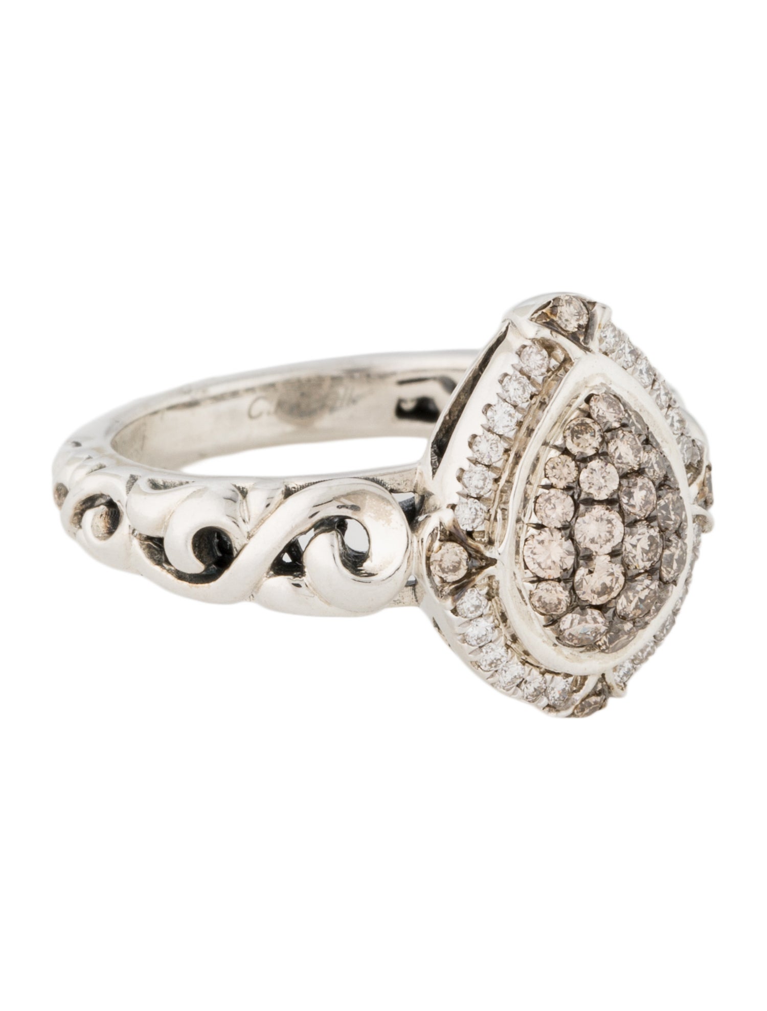 Charles Krypell Diamond Pavé Cocktail Ring