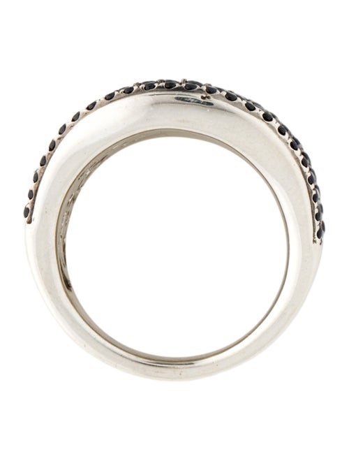 Charles Krypell Sapphire Starlight Concave Cocktail Ring