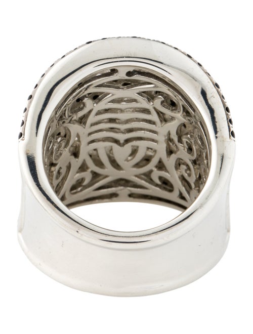 Charles Krypell Sapphire Starlight Concave Cocktail Ring