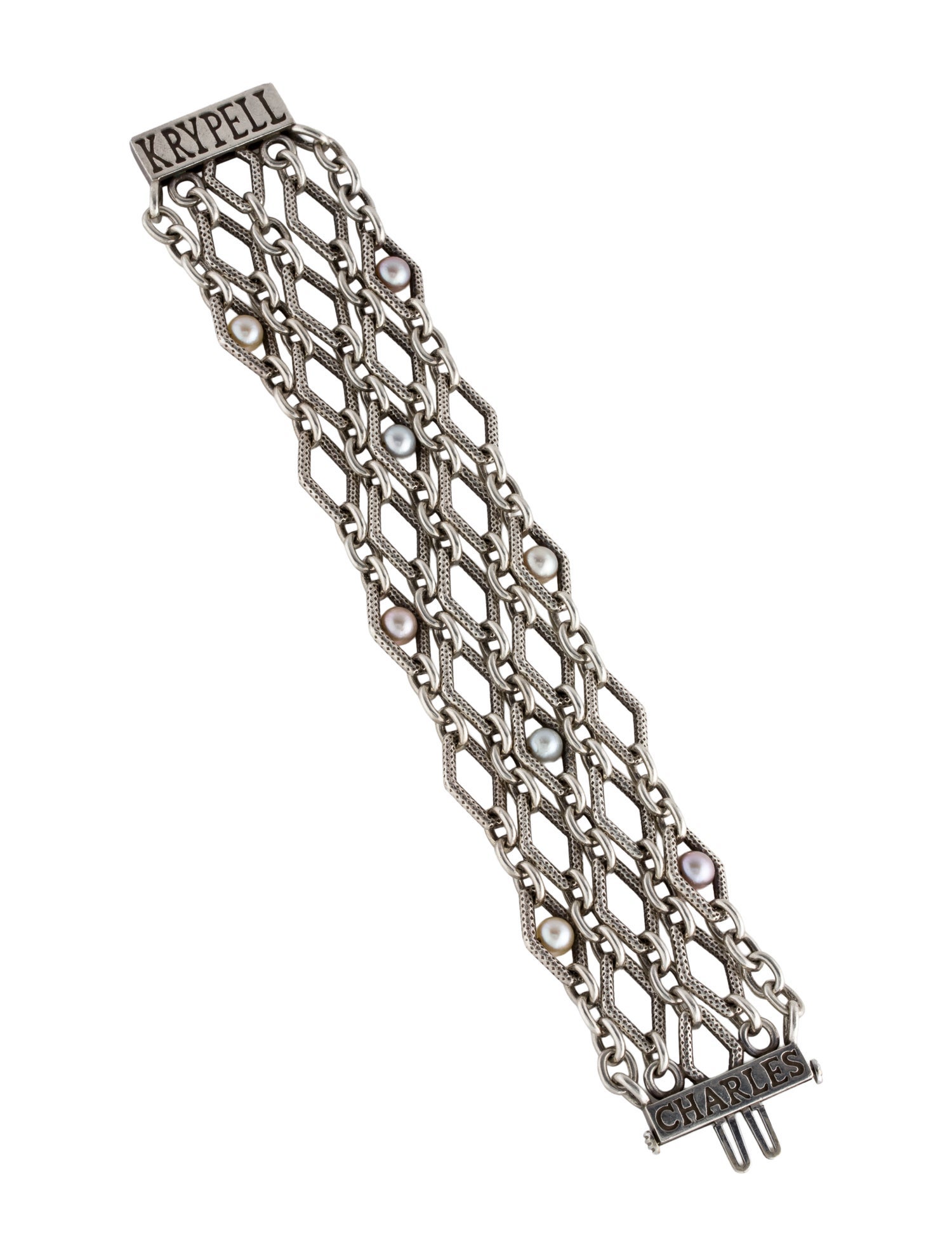 Charles Krypell Pearl Multistrand Bracelet