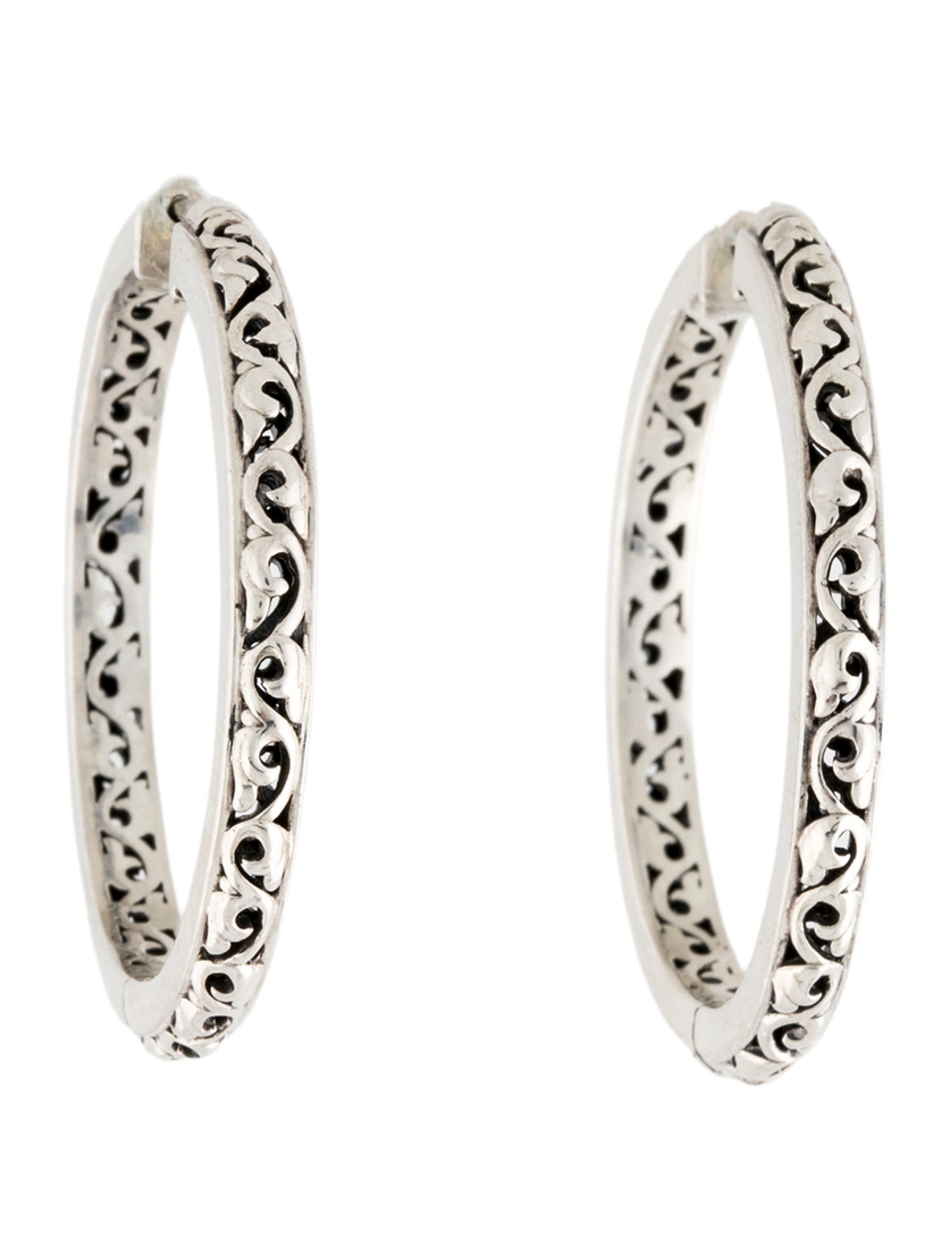Charles Krypell Two-Tone Hoop Earrings