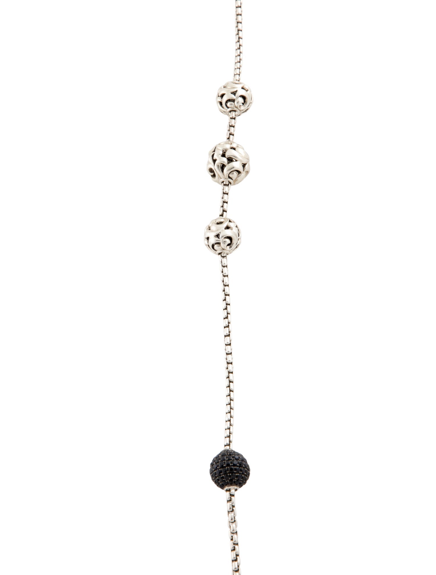 Charles Krypell Sapphire Ivy Ball Station Necklace