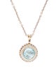 Charles Krypell Topaz & Diamond Pendant Necklace
