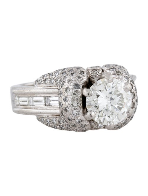 Charles Krypell Platinum Diamond Engagement Ring