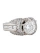 Charles Krypell Platinum Diamond Engagement Ring