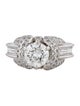 Charles Krypell Platinum Diamond Engagement Ring