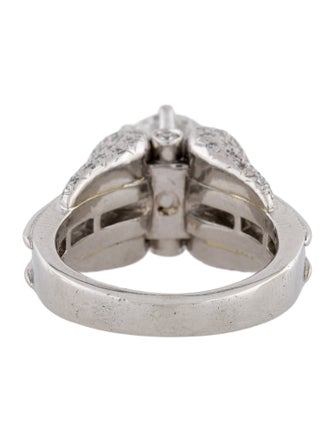 Charles Krypell Platinum Diamond Engagement Ring