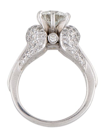 Charles Krypell Platinum Diamond Engagement Ring