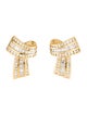 Charles Krypell 18K 2.82ct Diamond Swirl Earclip Earrings