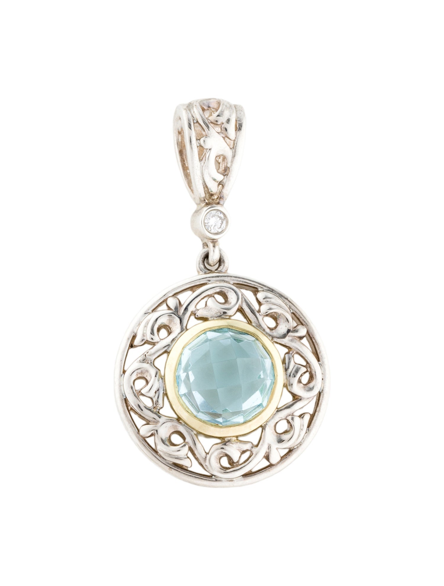 Charles Krypell Topaz Ivy Pendant