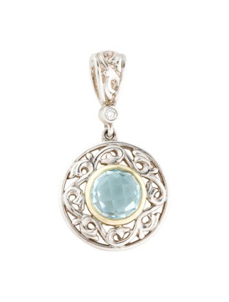 Charles Krypell Topaz Ivy Pendant