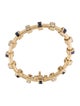 Charles Krypell 18K Sapphire & Diamond Station Bracelet