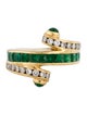 Charles Krypell 18K Emerald & Diamond Band