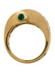 Charles Krypell 18K Emerald & Diamond Band