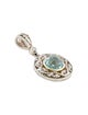 Charles Krypell Two-Tone Topaz and Diamond Pendant