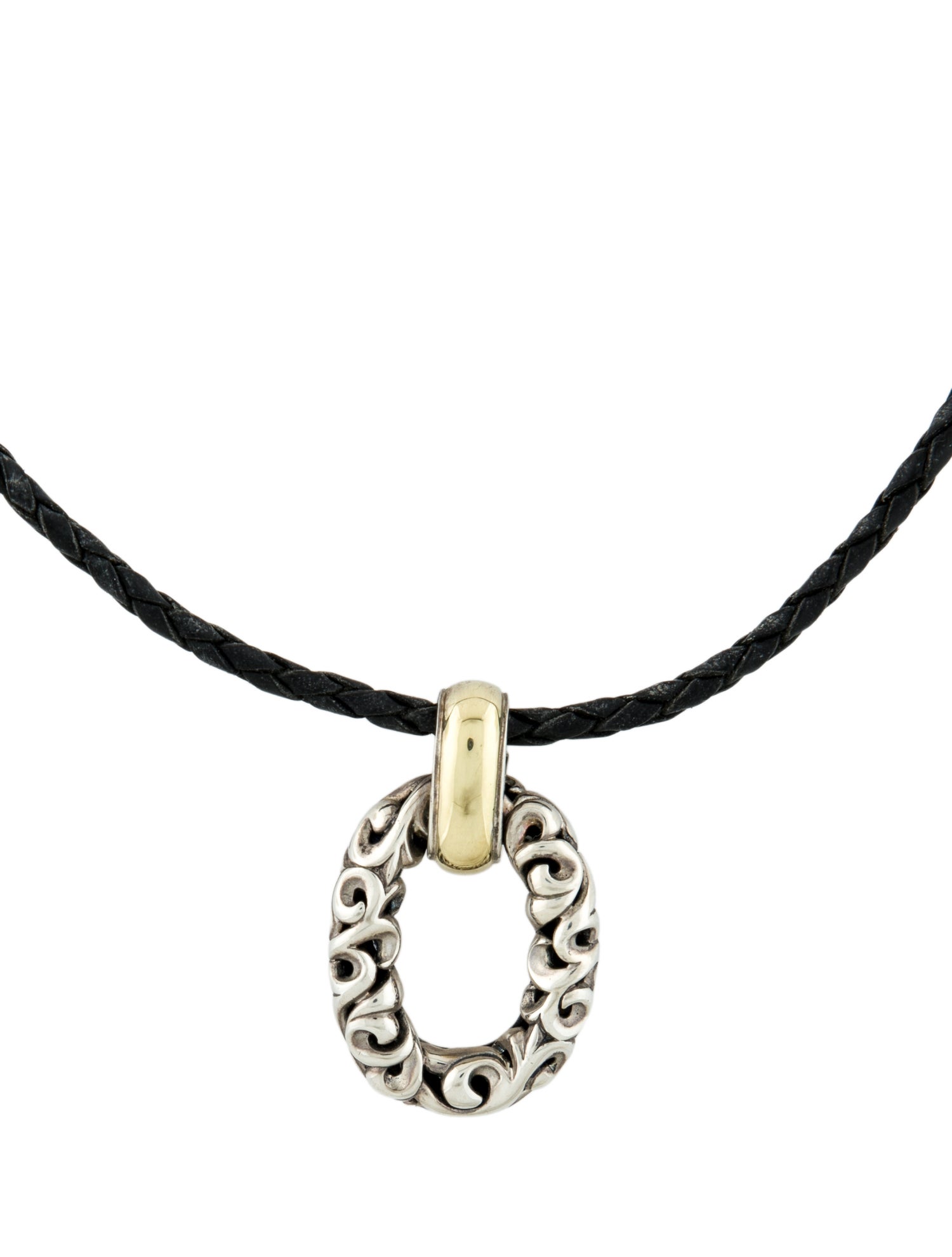 Charles Krypell Two-Tone Ivy Pendant Necklace