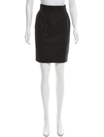 Claude Montana Wool Knee-Length Skirt