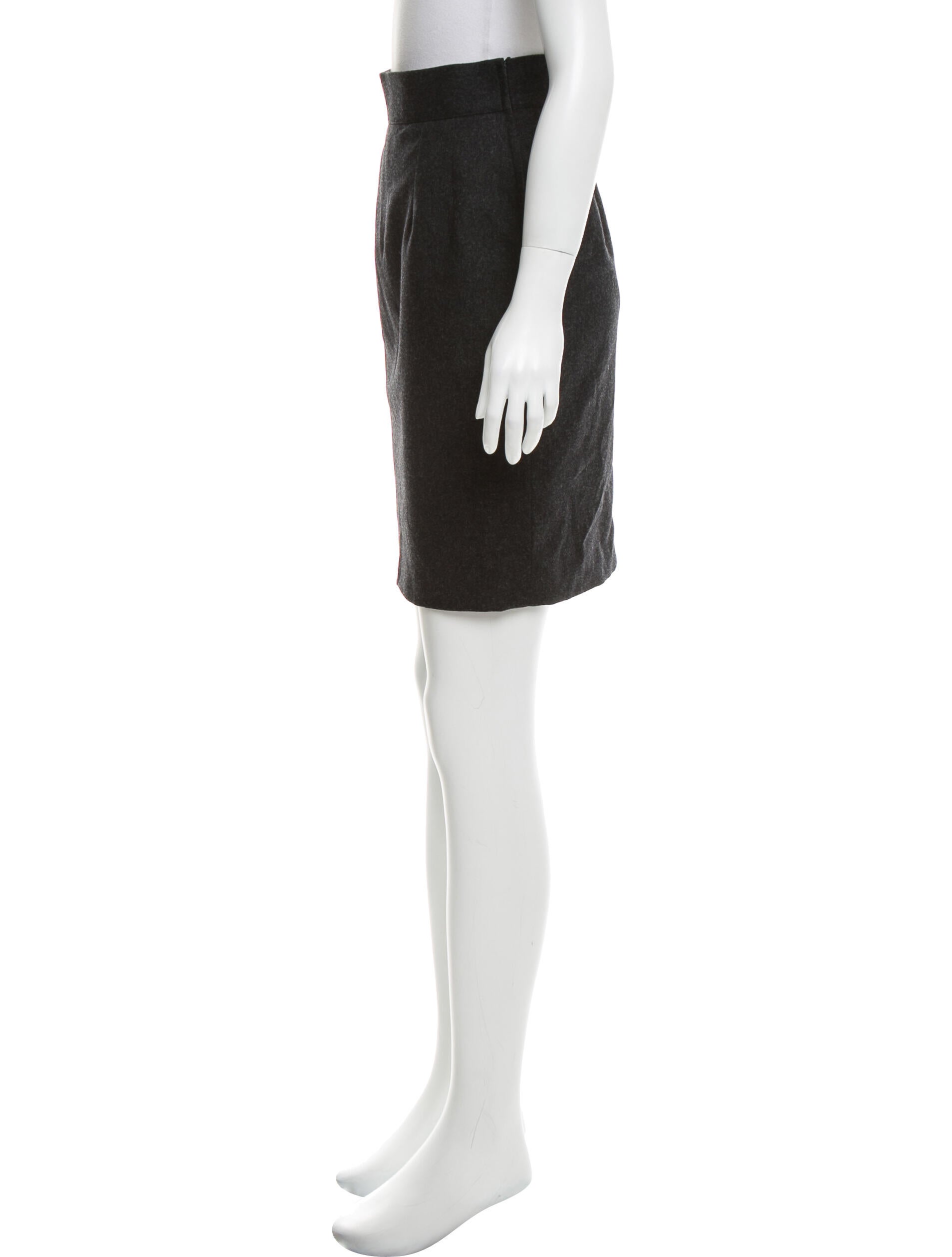 Claude Montana Wool Knee-Length Skirt