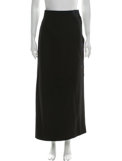 Claude Montana Vintage Long Skirt Black