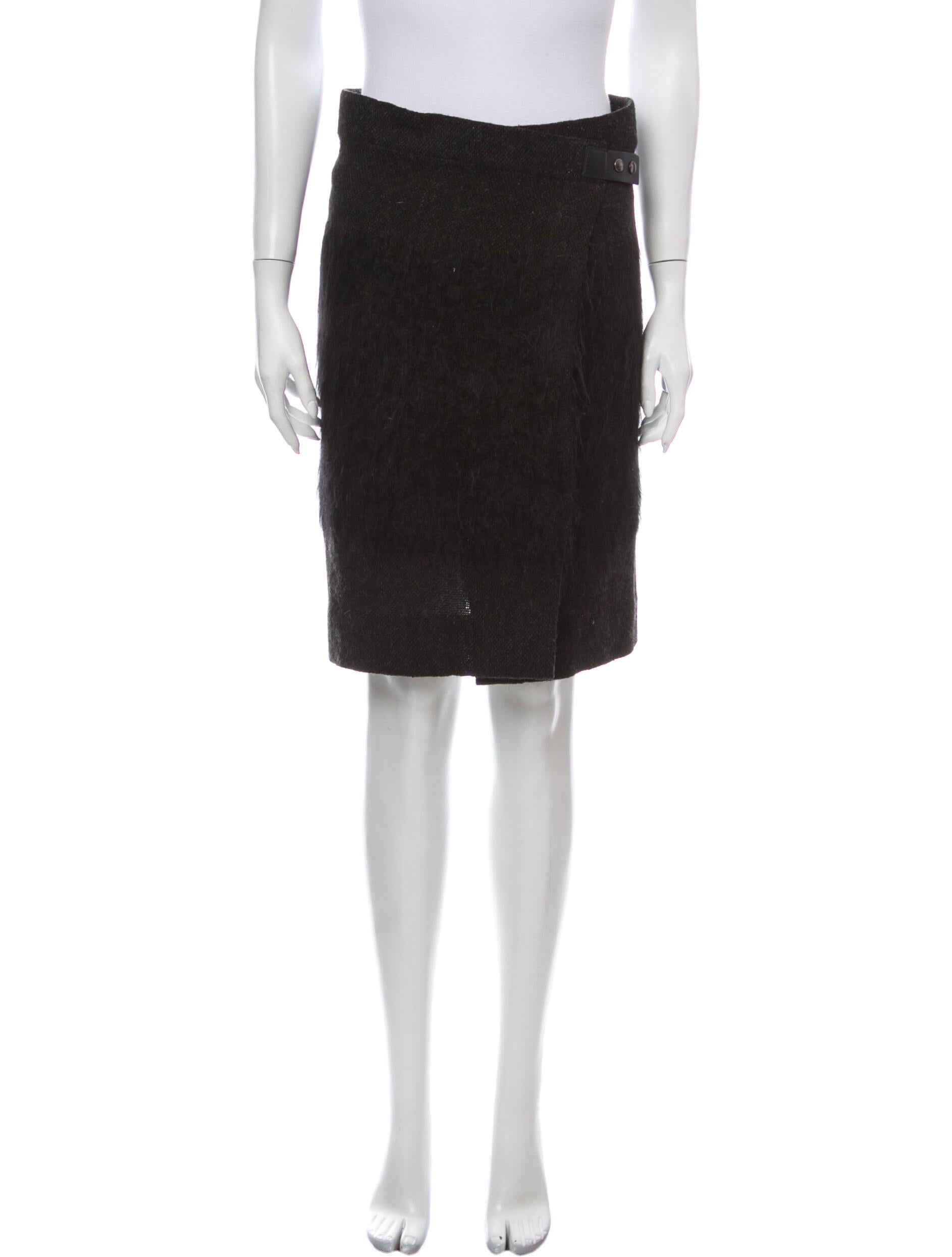 Claude Montana Vintage Knee-Length Skirt